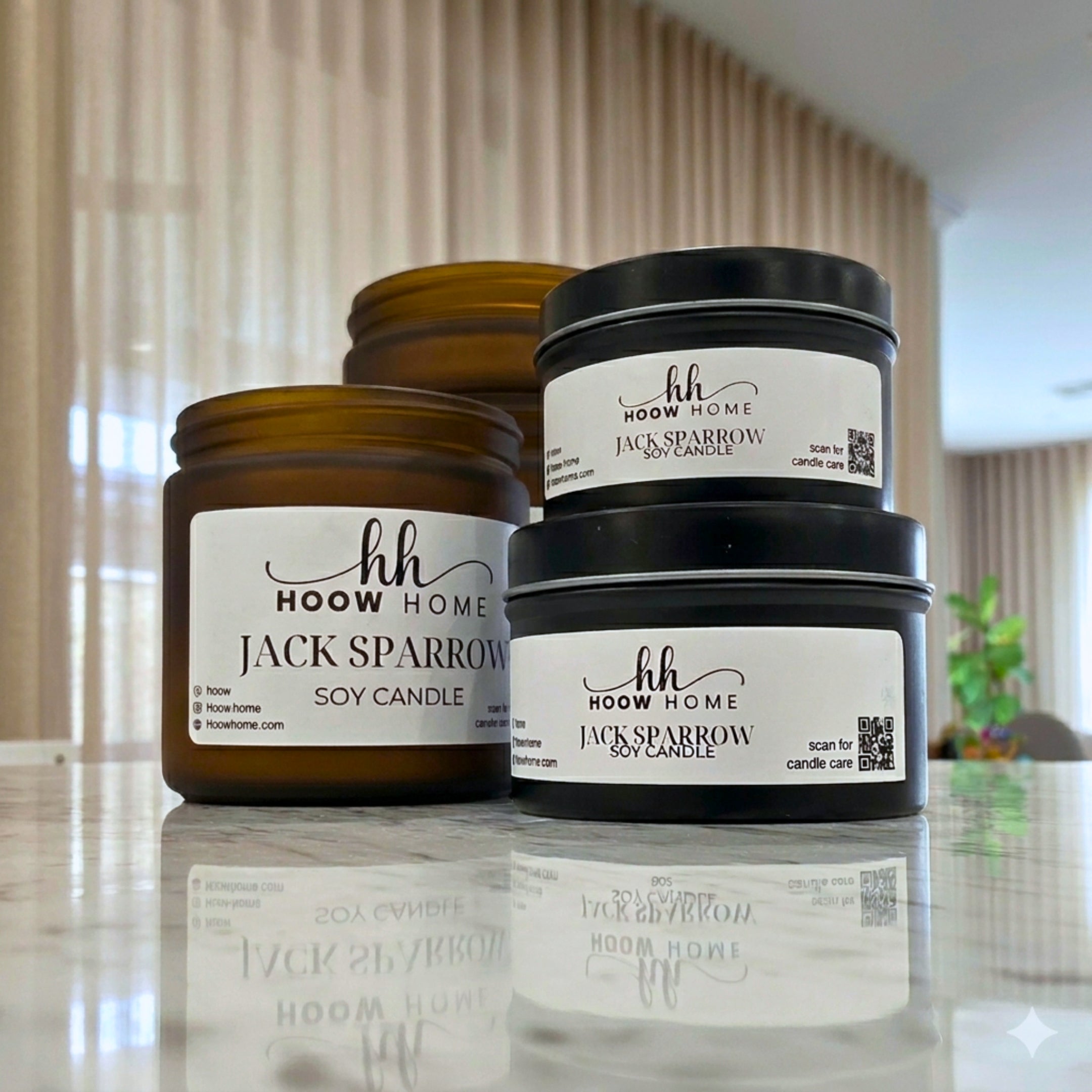 Duo of Hand Poured Candles | 225g & 400g